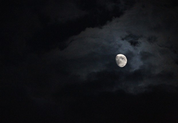 The Moon watches over the game